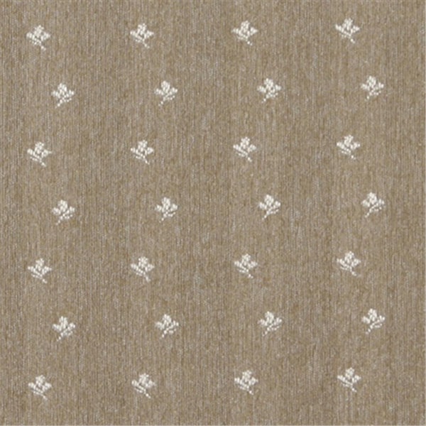 Designer Fabrics 54 in. Wide Light Brown And Ivory- Mini Flowers Country Style Upholstery Fabric C639 - main